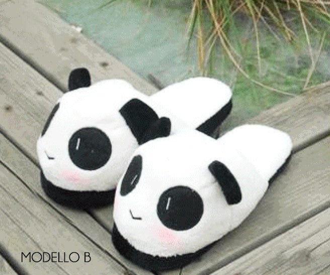 Ciabatte Panda modello bocca a V triste — Dream Shop