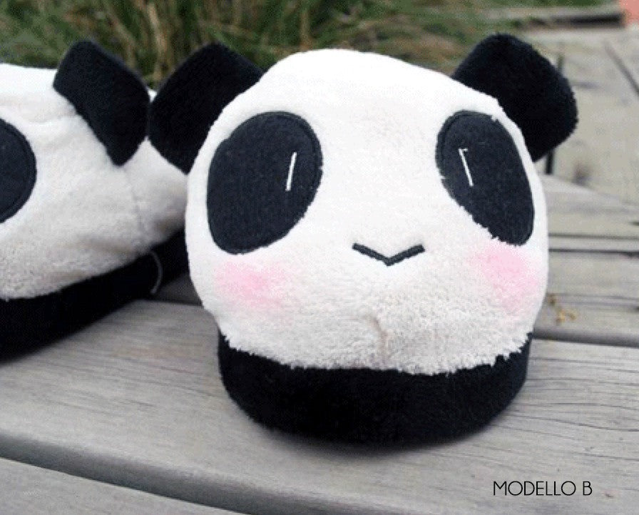 Ciabatte Panda indossate comfort casa — Dream Shop