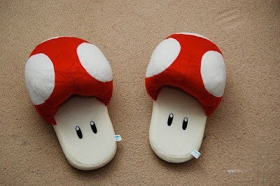 Ciabatte Fungo Super Mario imbottite peluche — Dream Shop