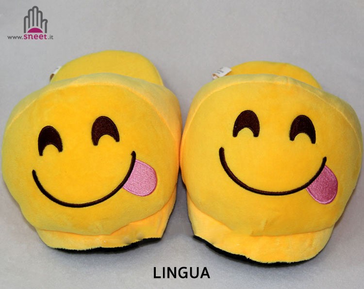 Adult emoticons slippers