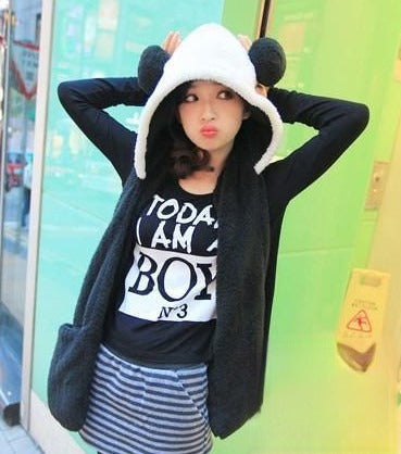 Copricapo Bear Panda - cappello peluche panda con guanti | Dream Shop