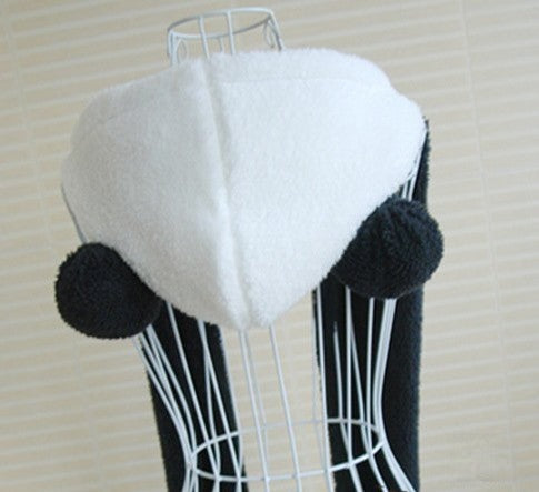 Copricapo Bear Panda - dettaglio peluche morbido | Dream Shop