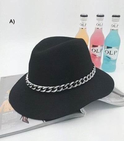 Cappello HiChain nero look rock chic Dream Shop