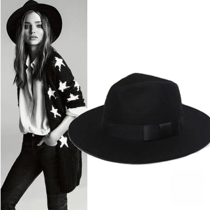 Cappello Cheryl grigio tesa larga