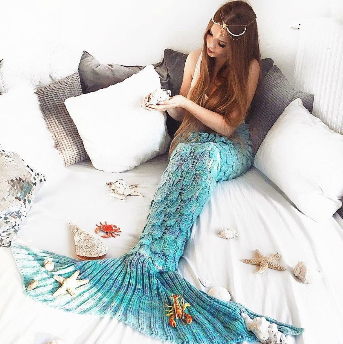 Copertina coda sirena viola