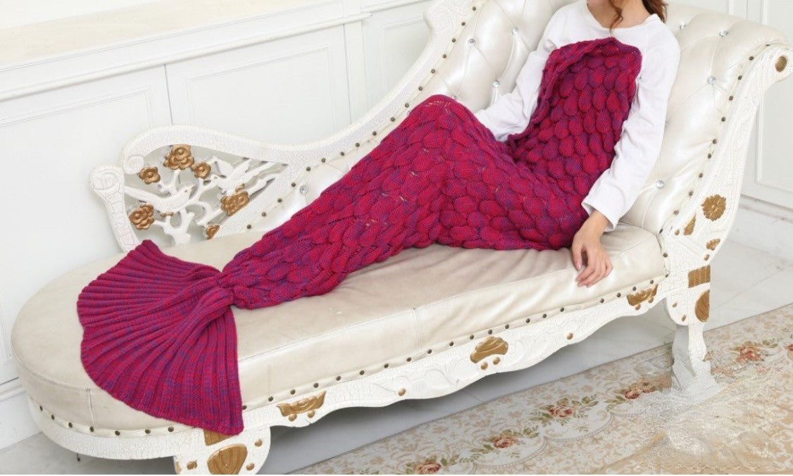 Copertina Coda da Sirena Viola-verde vista frontale | Dream Shop