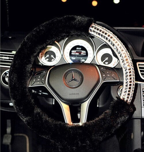 Coprivolante Lolla dettaglio pelo e strass — Dream Shop