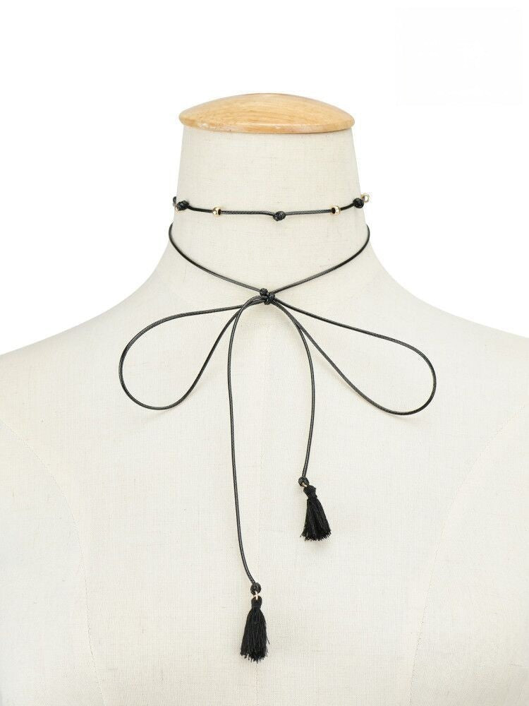 Collana laccio 1 - dettaglio frange | Dream Shop