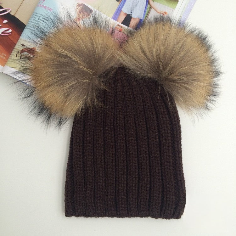 Cappellino double pon-pon dettaglio | Dream Shop