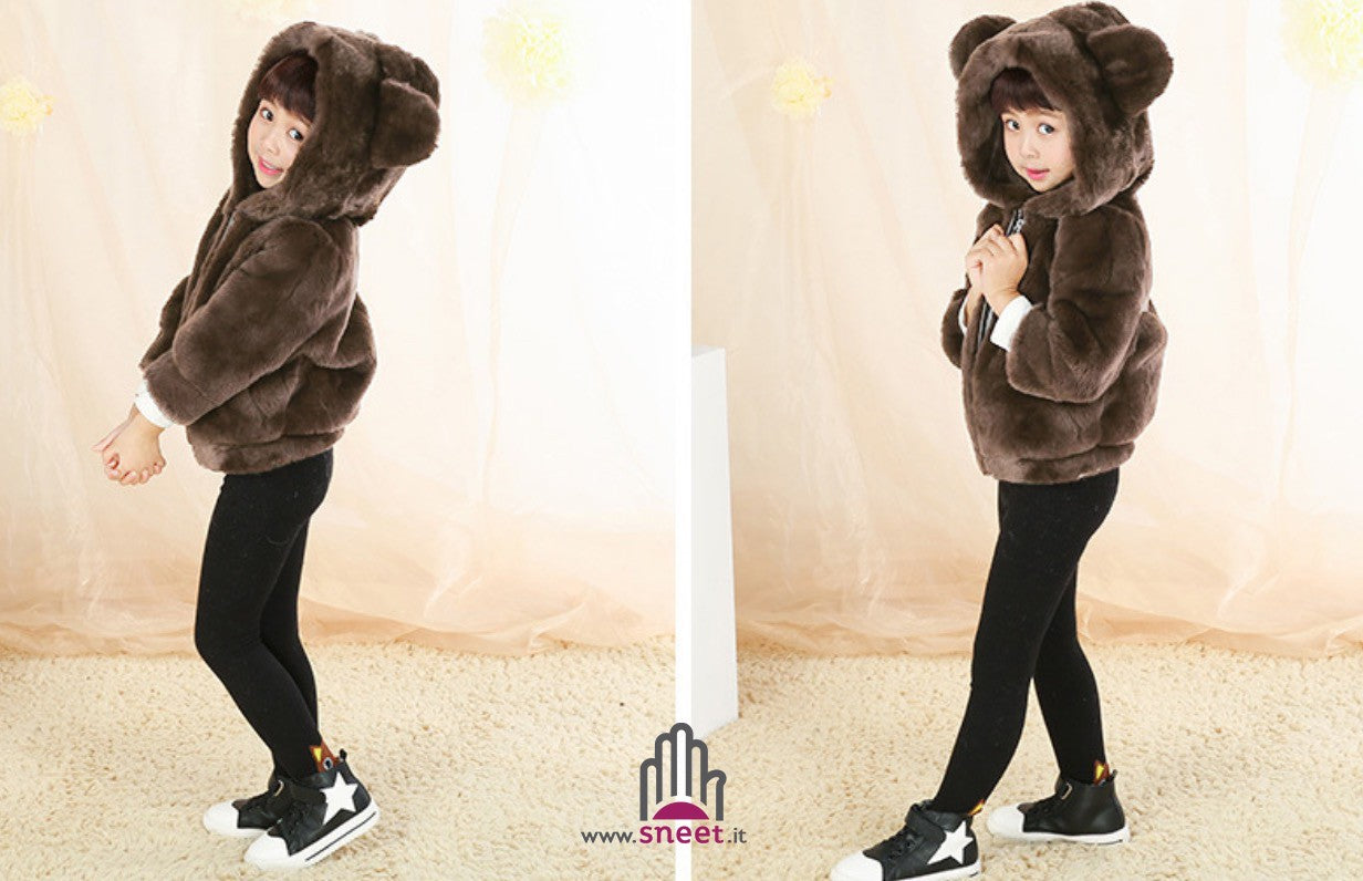 Pellicciotto bimbi brown