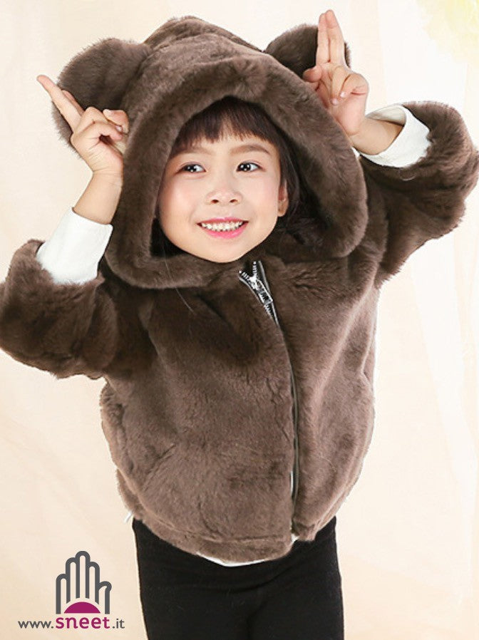 Pellicciotto bimbi brown