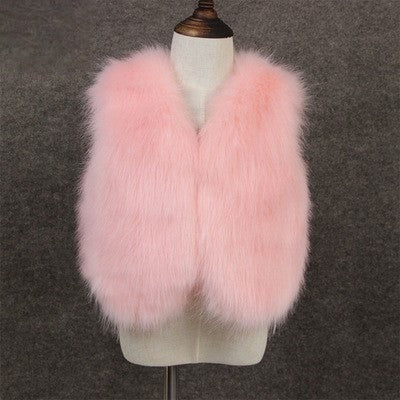 Smanicato pelliccia bimba Karlina dettaglio pelo ecopelliccia — Dream Shop