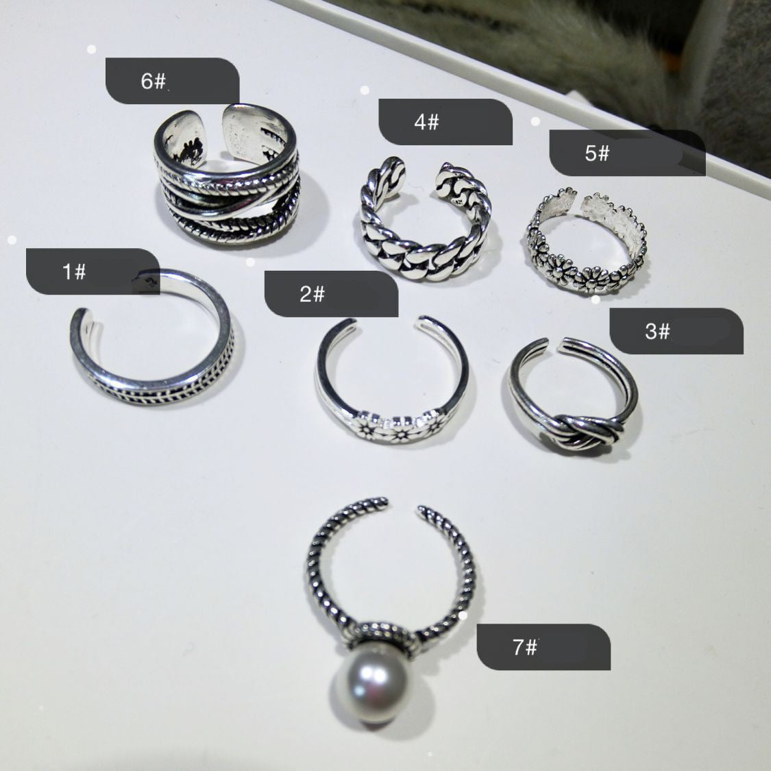 Anelli argento 925 regolabili