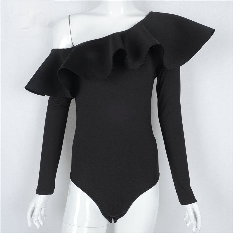 Body swinger bianco indossato su modella — Dream Shop
