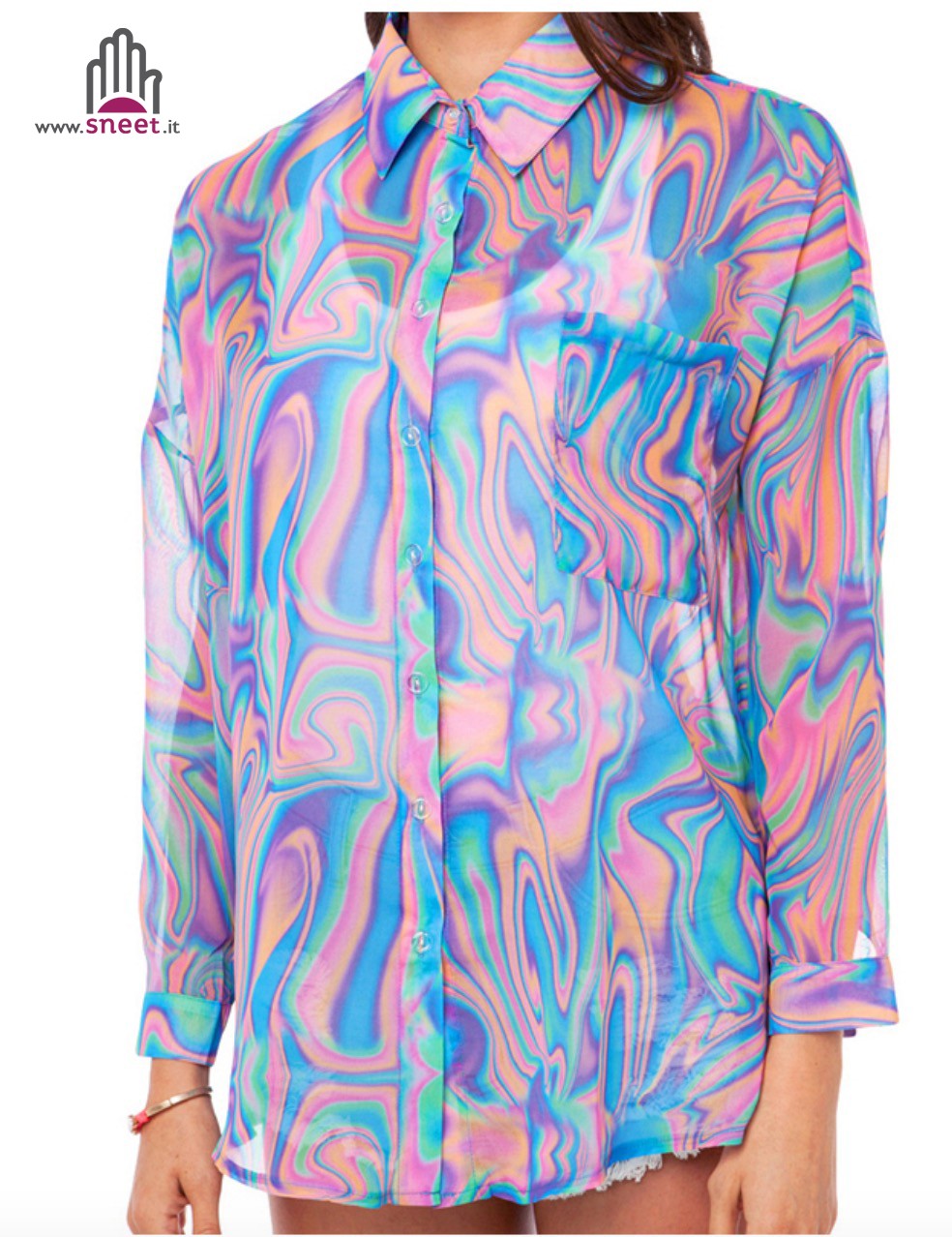 Camicia psichedelik look colorato — Dream Shop