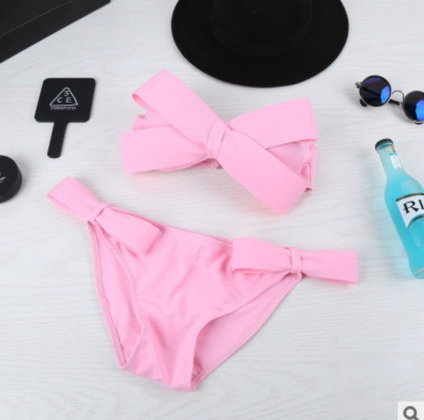 Bikini pink fiokko Fucsia vista frontale | Dream Shop