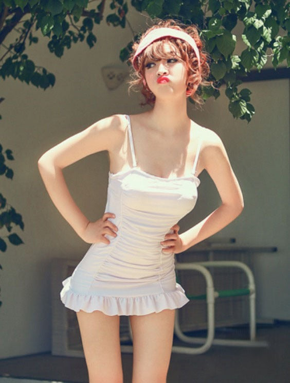 Costume intero anni 50 Loula close up | Dream Shop