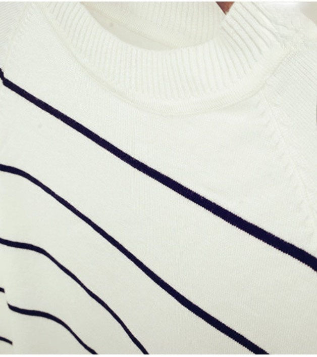 Cardigan a righe dettaglio motivo a righe — Dream Shop