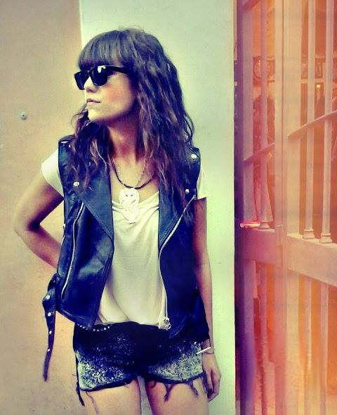 Gilet chiodo Helvis ecopelle taschini biker