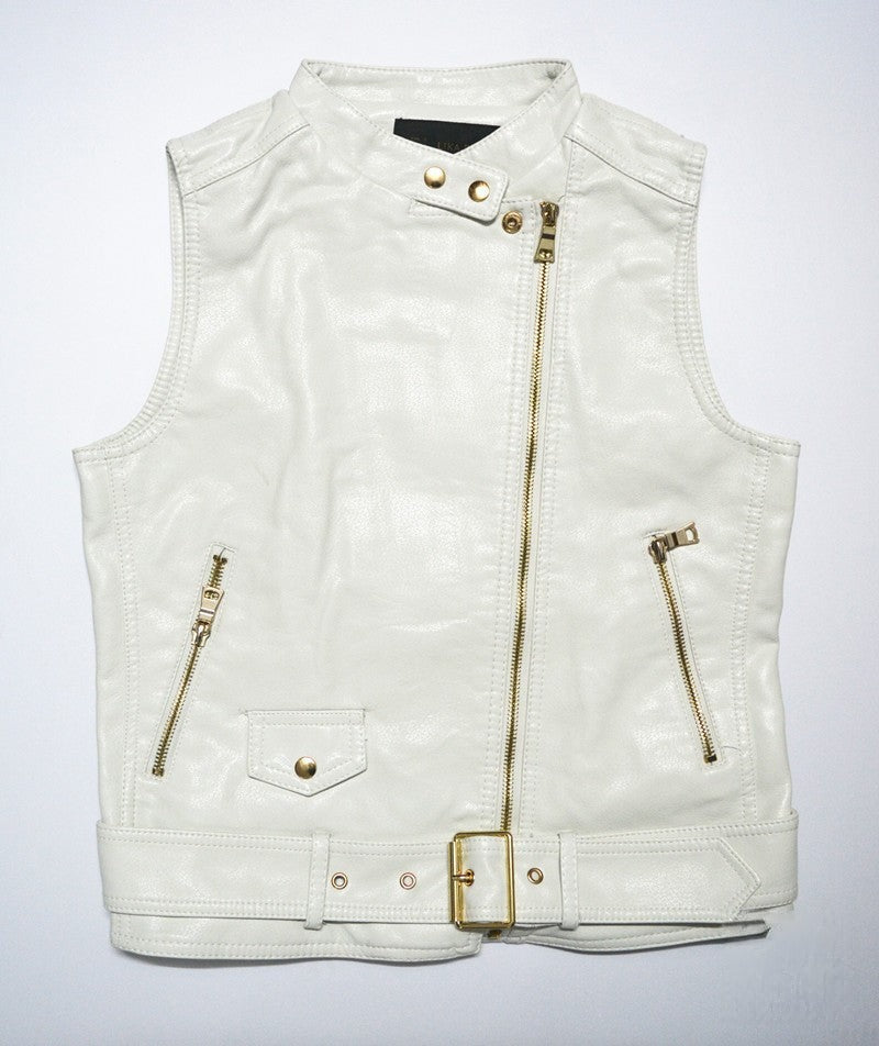 Chiodo smanicato Helvis ecopelle bianco Dream Shop