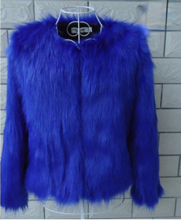 Pelliccia Giavy colore blu — Dream Shop