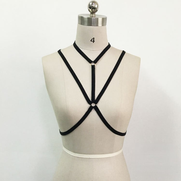 Bondage Bras White look romantico — Dream Shop