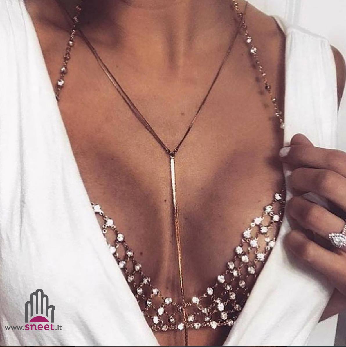 Rhinestone bra Missyh