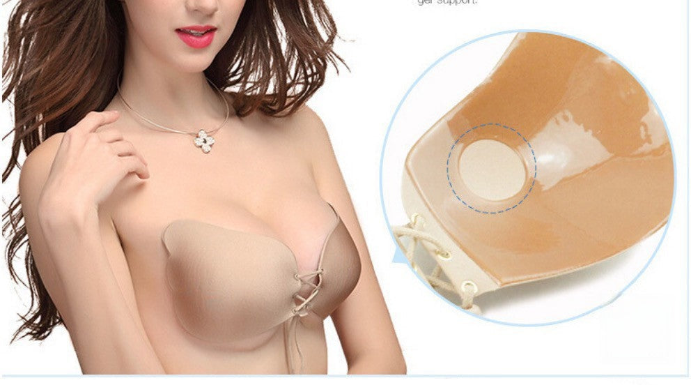 Reggiseno adesivo pushup invisible carne — scollatura profonda | Dream Shop