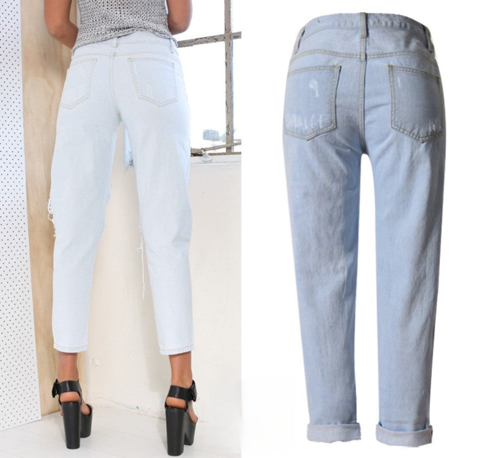 Openup Jeans vista laterale vita alta — Dream Shop
