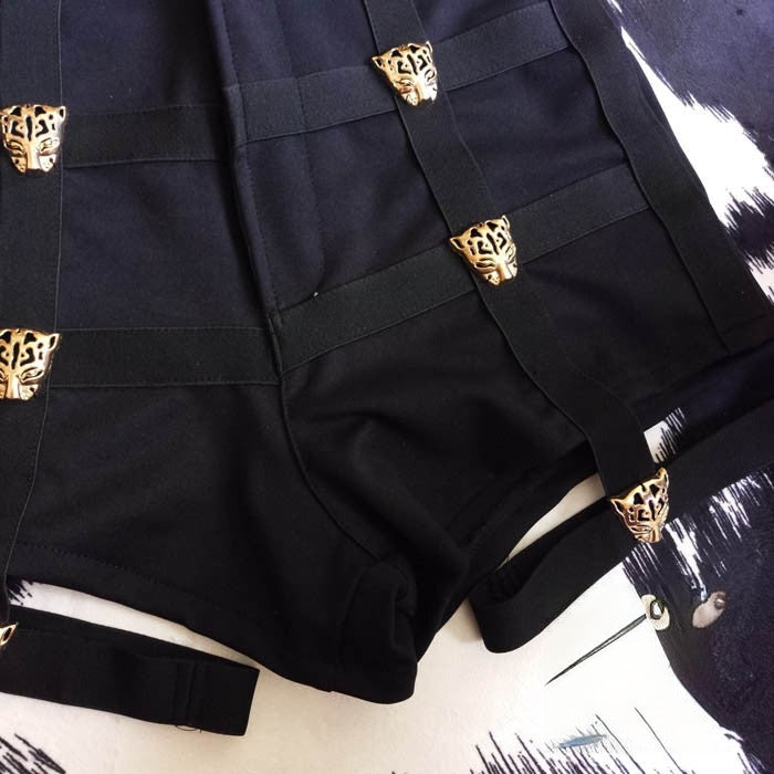 Shorts guepierre tiger bottoni a forma di tigre — Dream Shop