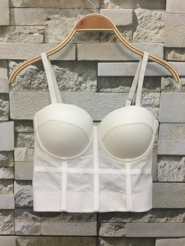 Corsets Crop Top dettaglio inserti trasparenti — Dream Shop