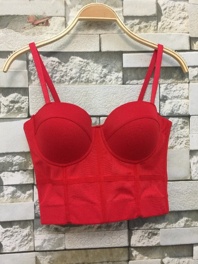 Corsets Crop Top — inserti semi-trasparenti dettaglio | Dream Shop