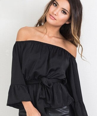 Blusa Palmyn dettaglio manica a volant — Dream Shop