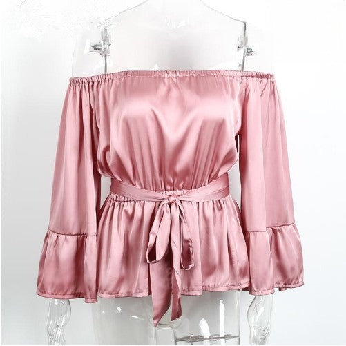 Blusa Palmyn cintura in vita dettaglio — Dream Shop