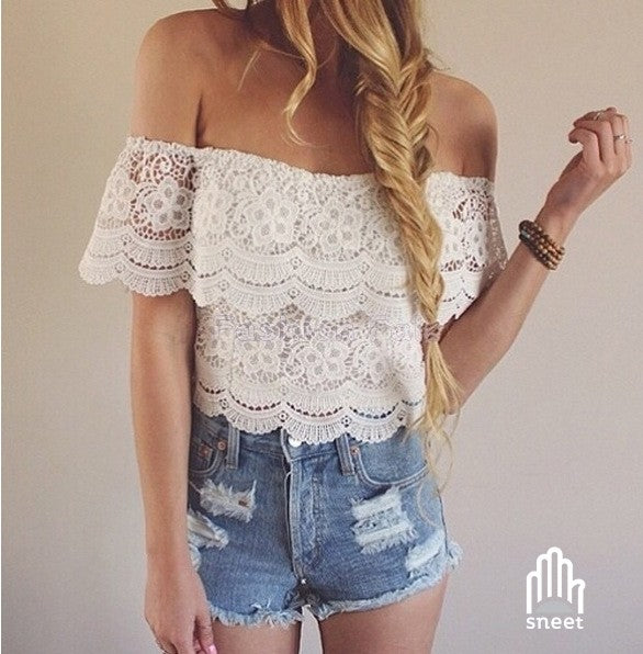 Blusa de encaje Brinni