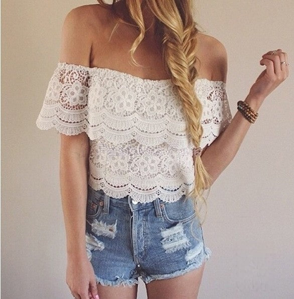 Blusa pizzo Brinni look completo — Dream Shop