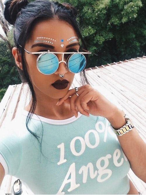 Brask Sunglasses occhiali tondi con lente spostabile — Dream Shop