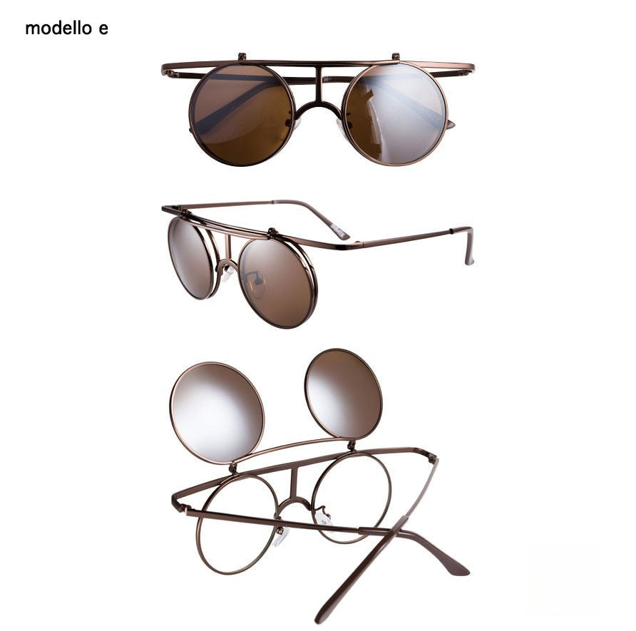 Brask Sunglasses dettaglio lente scorrevole alzata — Dream Shop