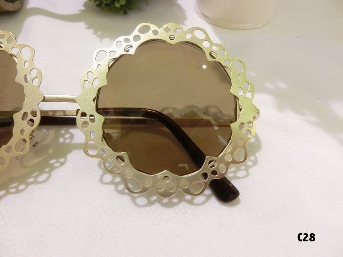 Sunglasses Sunflower vista laterale con aste — Dream Shop