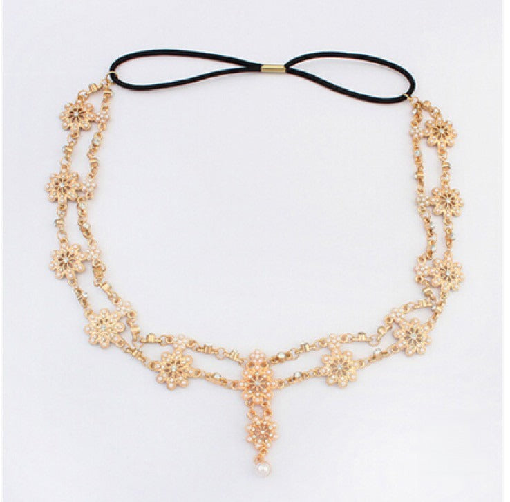 Diadema Helira dettaglio strass e pendente — Dream Shop