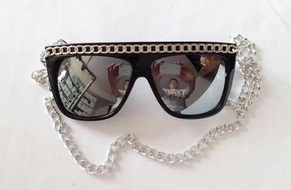 Chain Sunglasses vista laterale con aste — Dream Shop