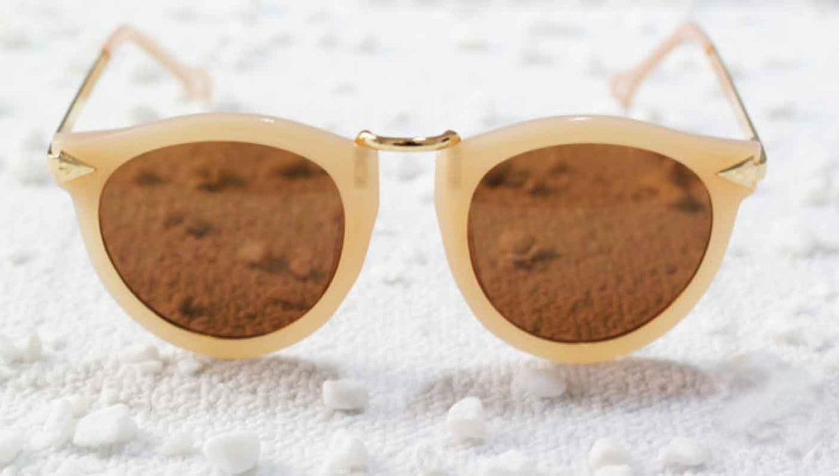 Moloko Sunglasses vista laterale con aste — Dream Shop