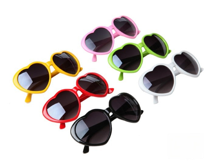 Heart Sunglasses vista laterale con aste — Dream Shop
