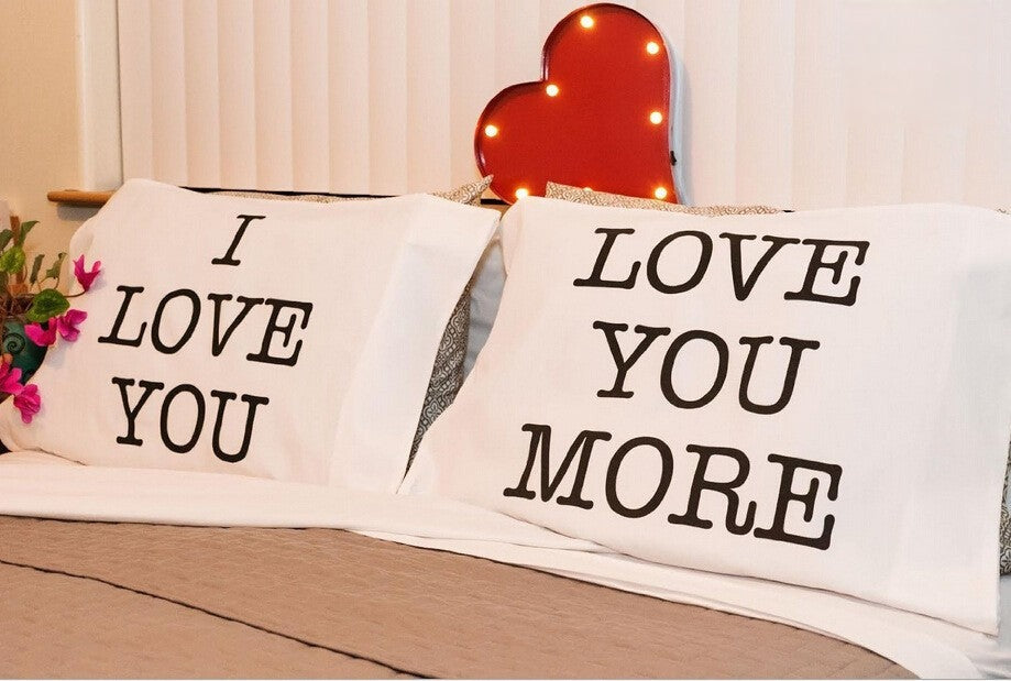 Federe I Love You More vista frontale | Dream Shop