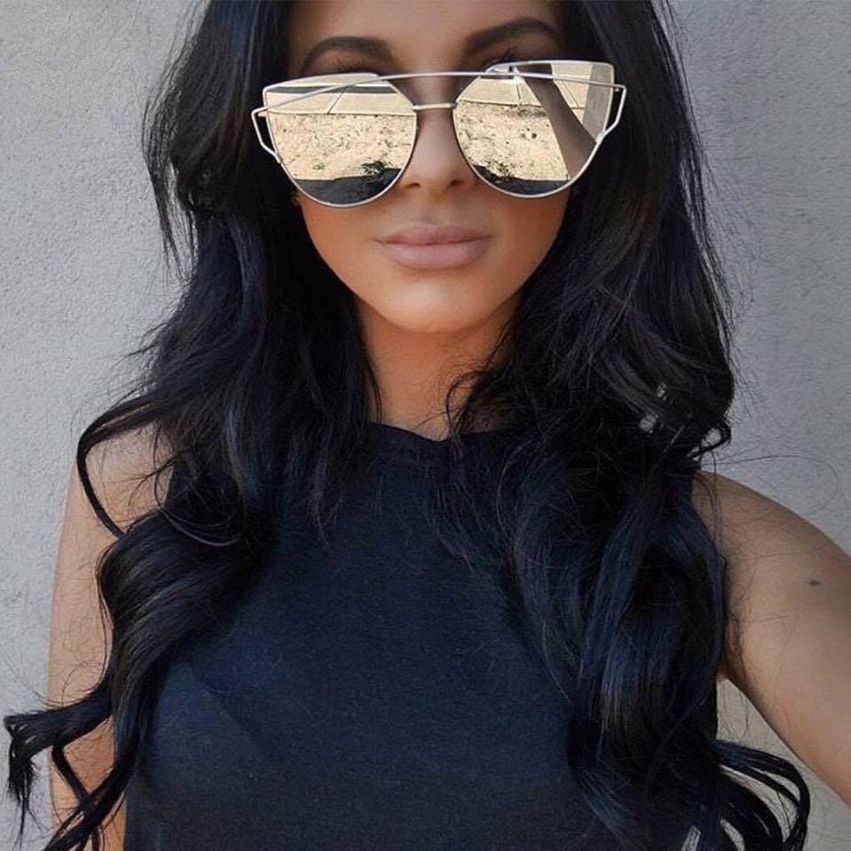 Yankee Sunglasses con lenti a specchio e montatura in metallo — Dream Shop