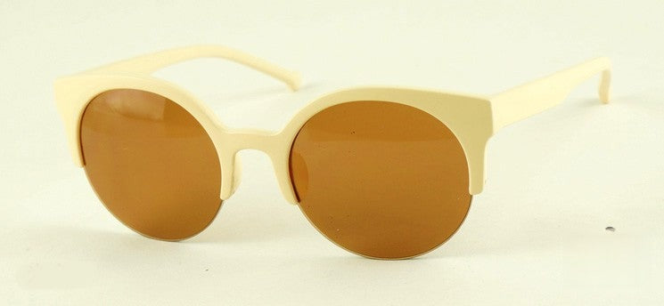 Super Vintage Sunglasses colore beige vista frontale — Dream Shop