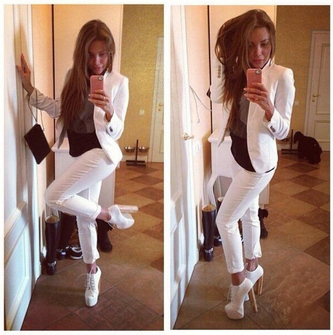 Blazer Naomi manica risvoltata taschine - Dream Shop