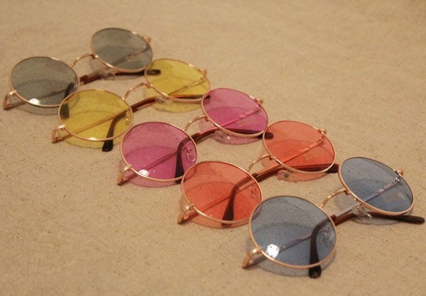 Vintage Sonia sunglasses lenti gialle e verdi — Dream Shop