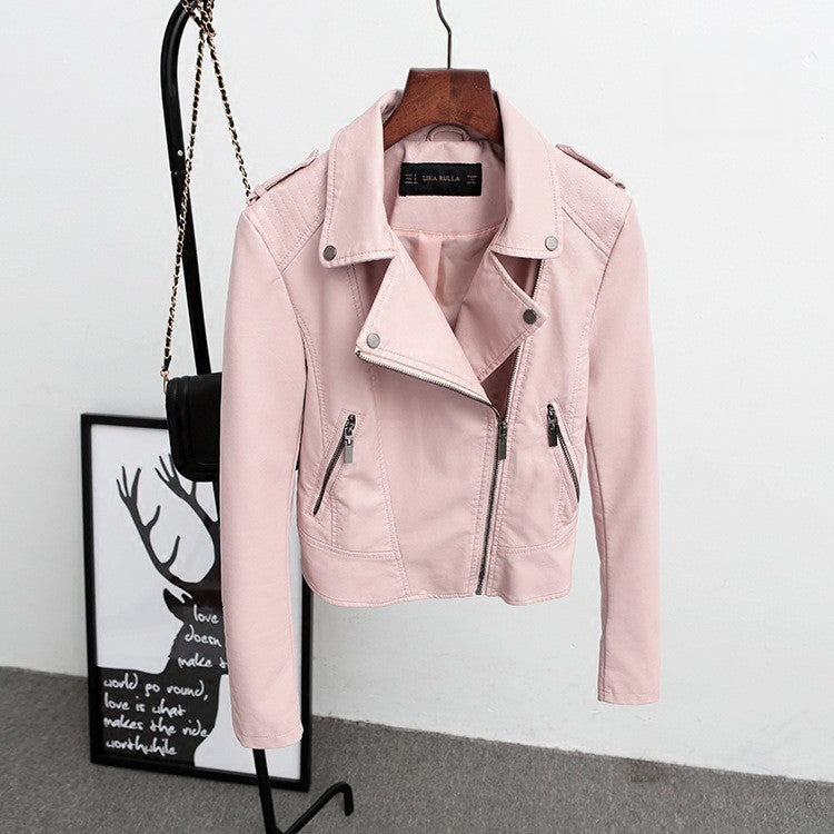 Chiodo ecopelle Pinks zip colletto bottoni Dream Shop