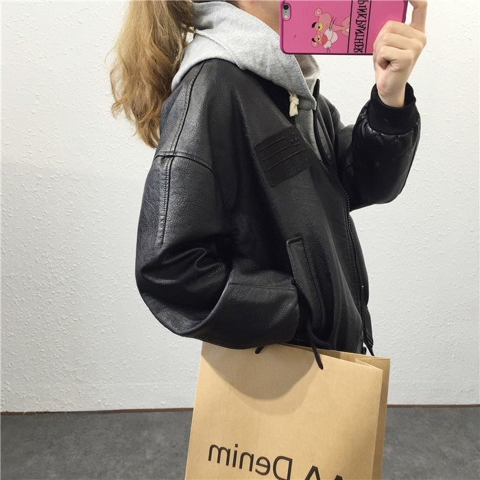 Bomber ecopelle Sincontrol zip vintage Dream Shop